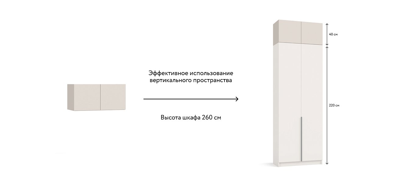 Антресоль 80 2Д Кашемир