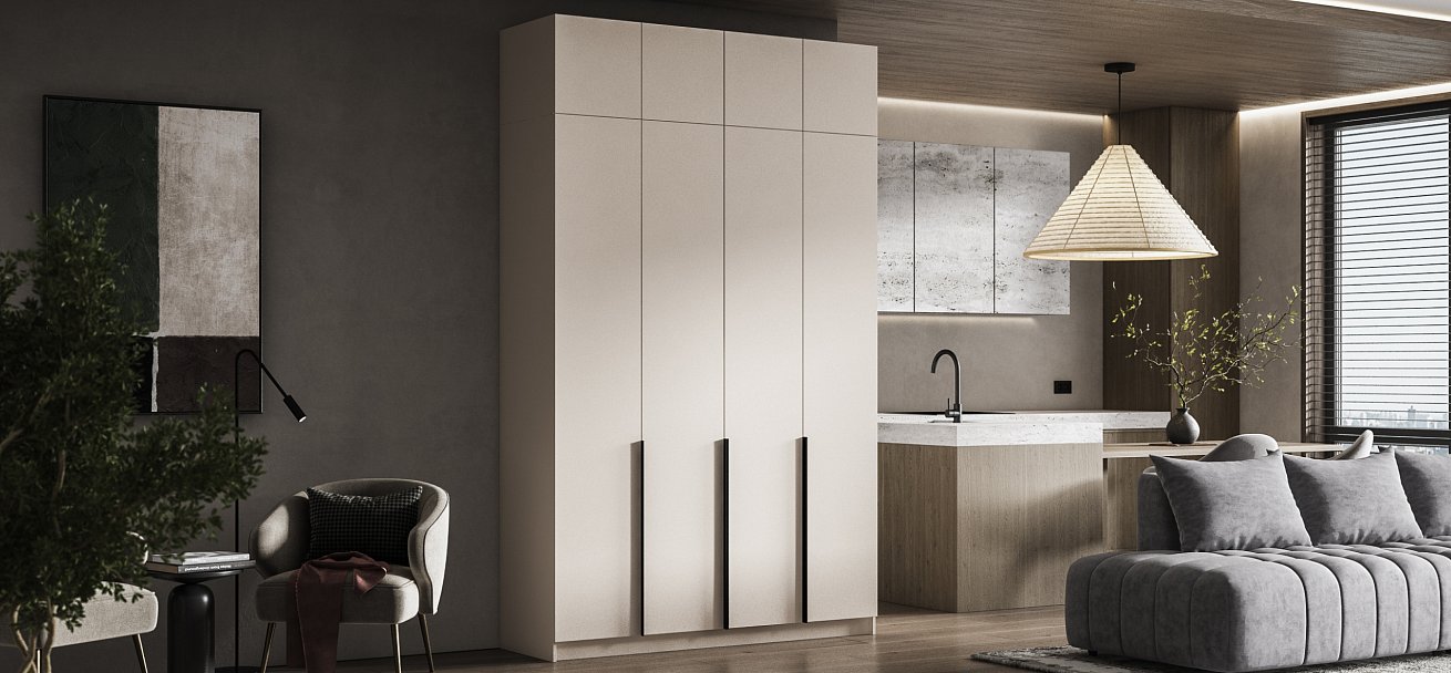 Антресоль 160 4Д Кашемир