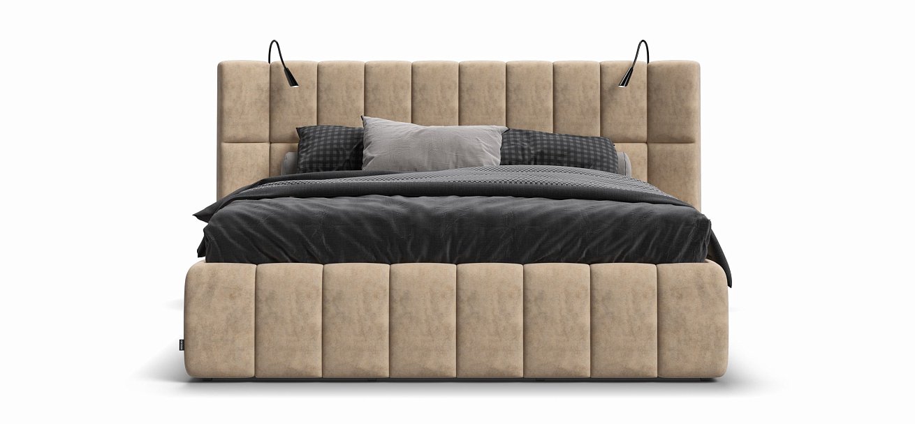 Кровать BOSS.XO 180*200 Велюр Royal шампань NEW