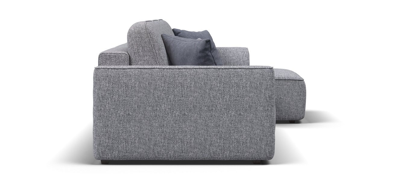 Угловой диван KING SE Рогожка Vento серый