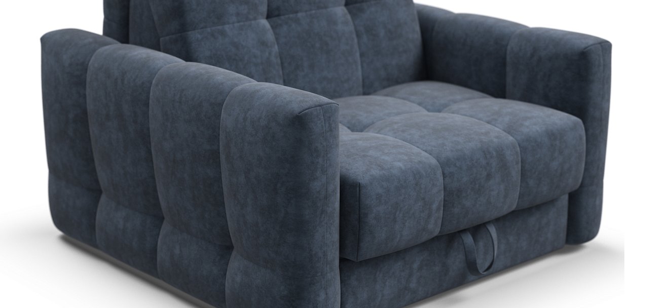 Босс Слип кресло-кровать Велюр Роял синий