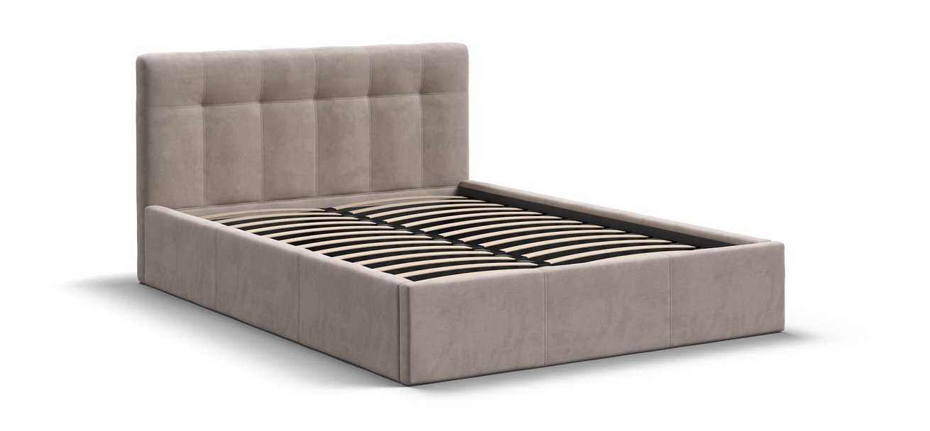 Кровать Белла 140*200 велюр Monolit латте