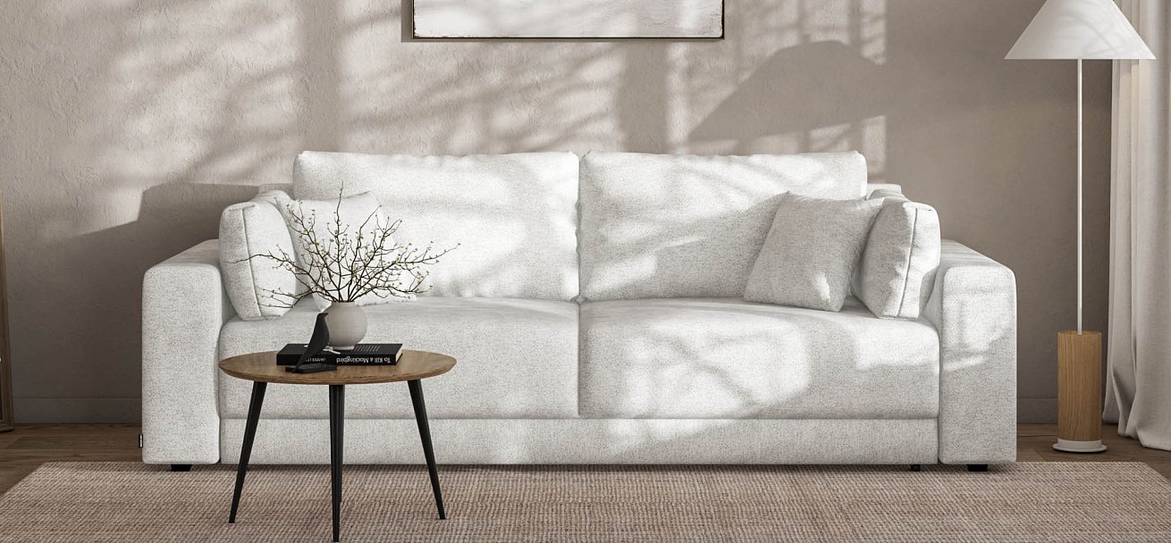 Диван Босс Прайм Шенилл CLOUD милк