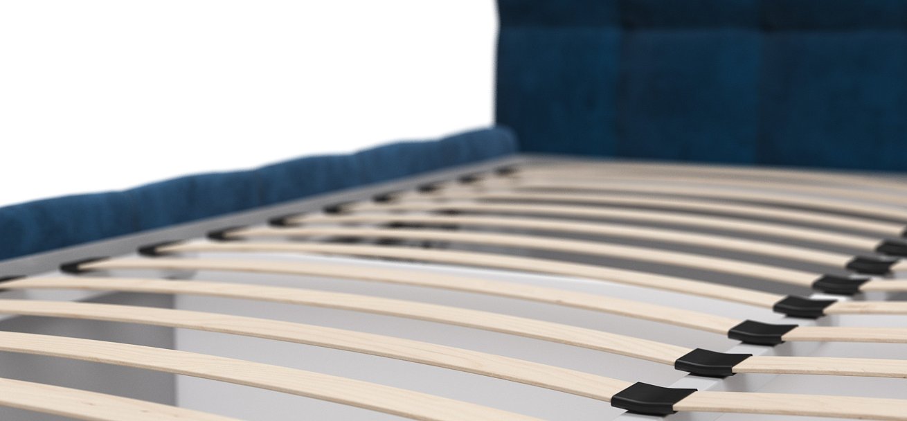 Кровать Босс 160*200 Про велюр Monolit синяя