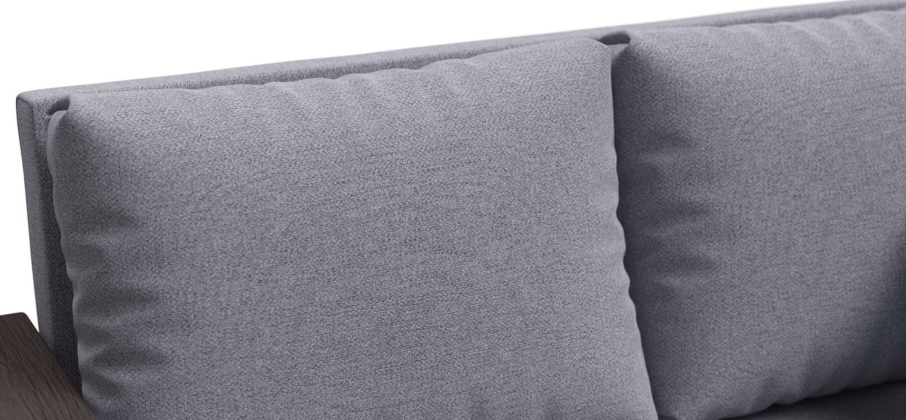 Диван Атланта-2 Лайт рогожка Malmo платина