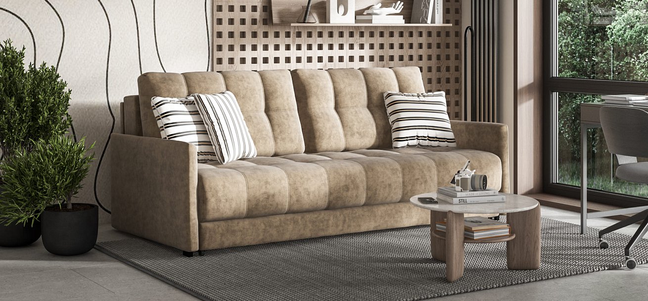 Диван BOSS 2.0 LOFT Велюр Роял тауп