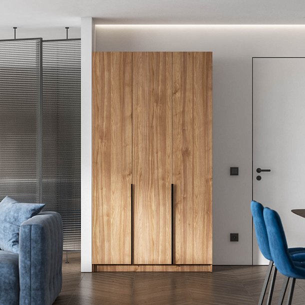 Босс Стандарт 120*220 шкаф распашной 3Д + ящики Орех селект