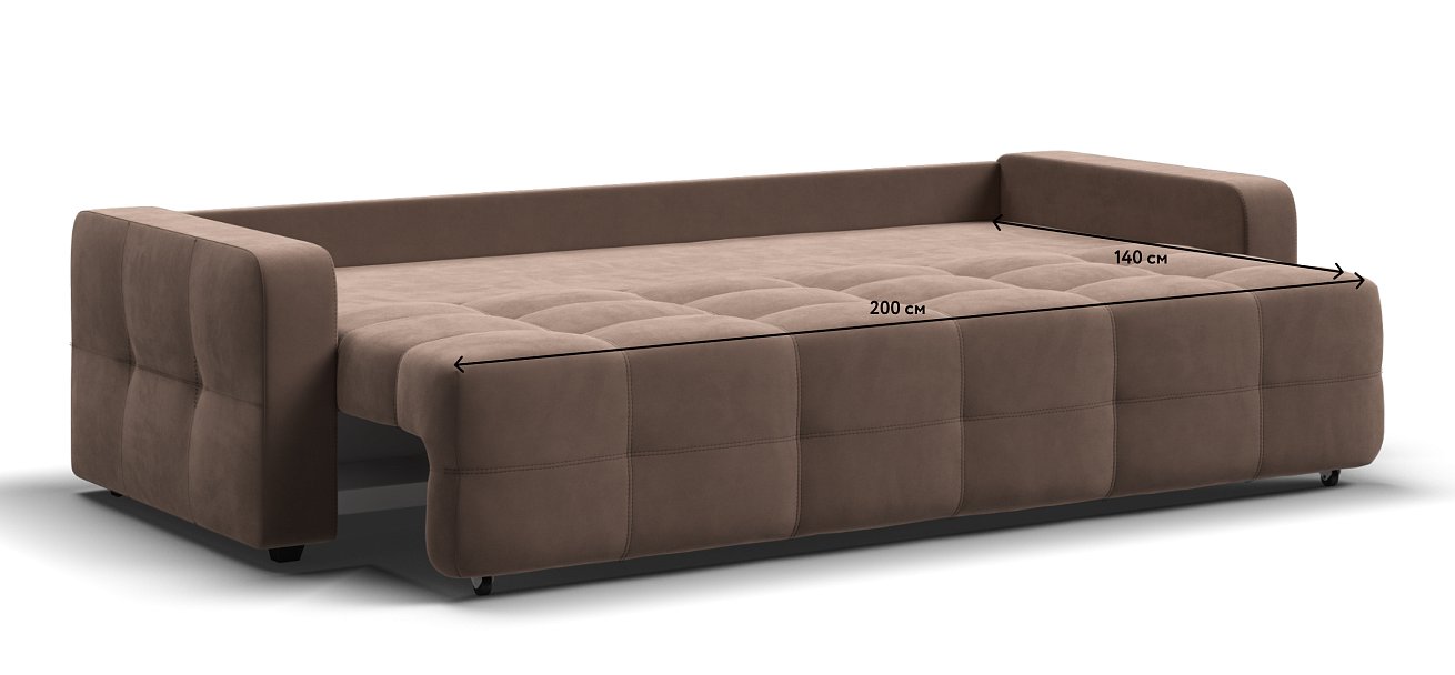 Диван Денди велюр Monolit мокко