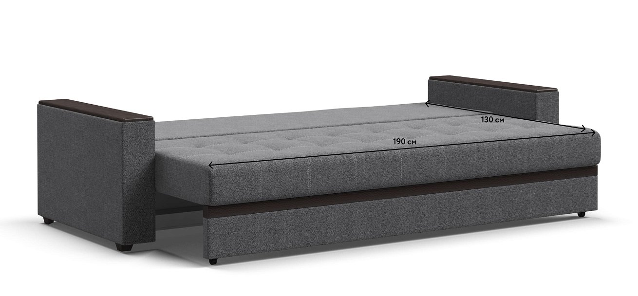 Диван Атланта Люкс SE рогожка Malmo серый