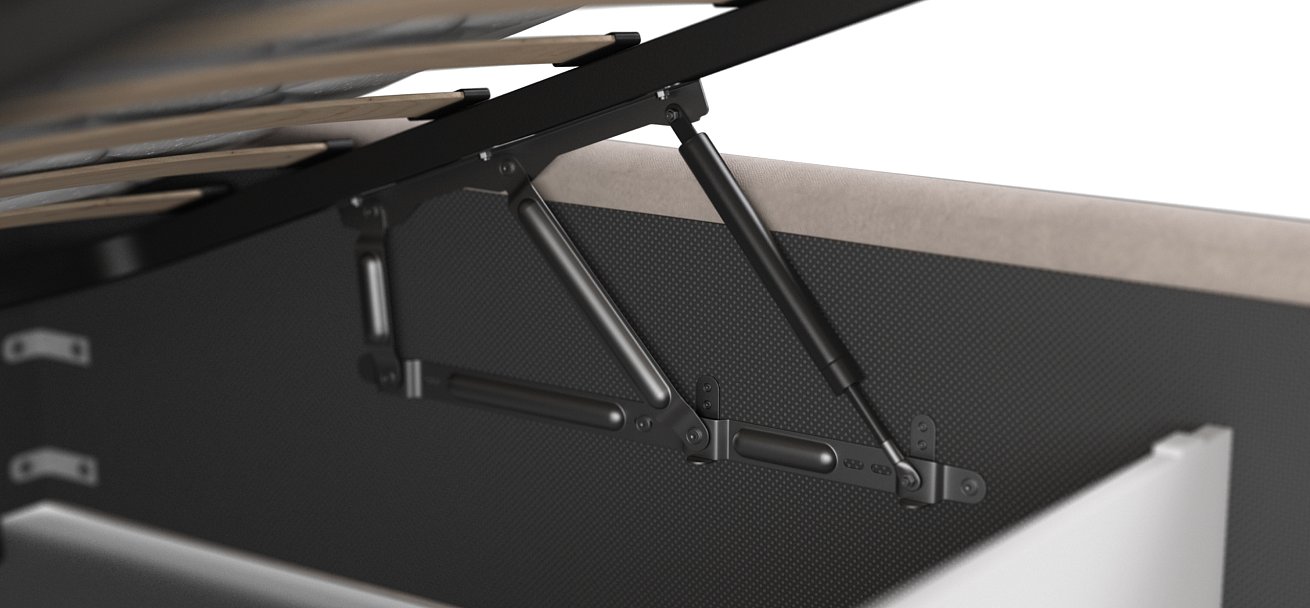 Кровать MILA 160 велюр Monolit латте