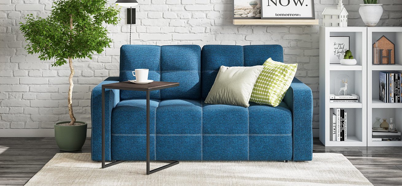 Диван Dandy Compact рогожка Malmo синий