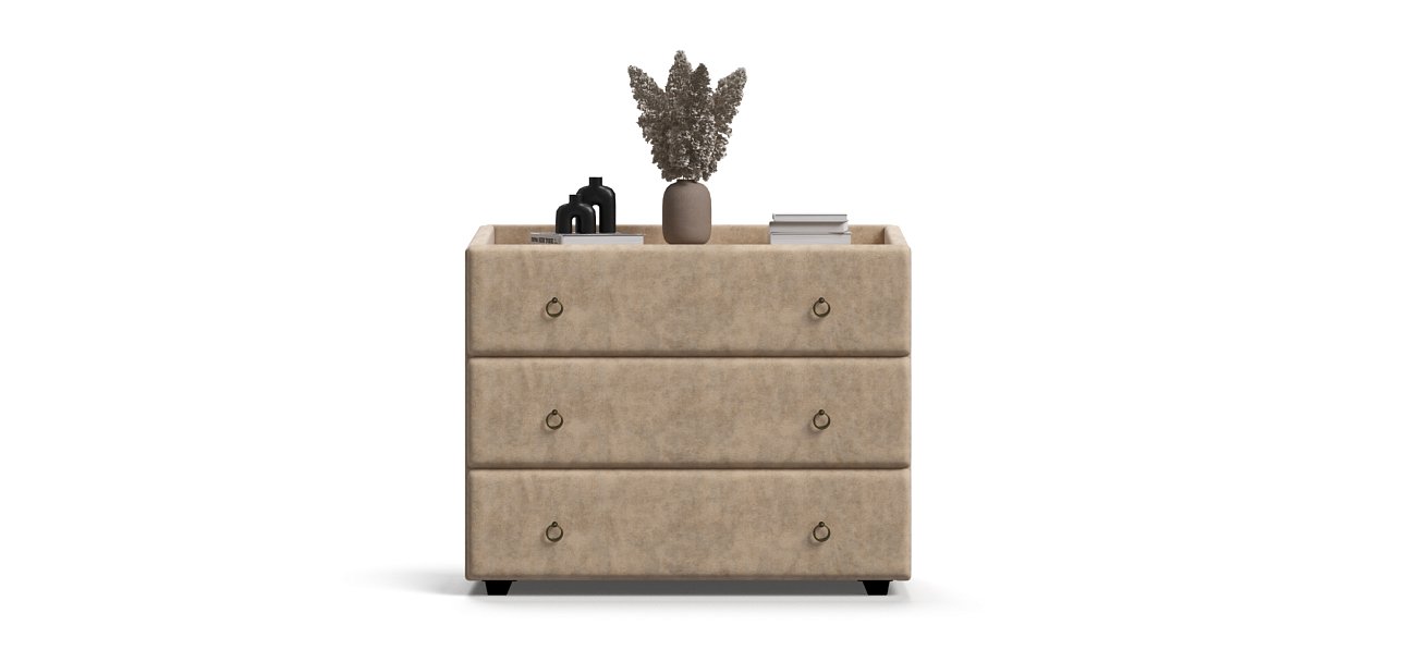 Комод BOSS Classic Велюр Royal шампань NEW, Орех Селект