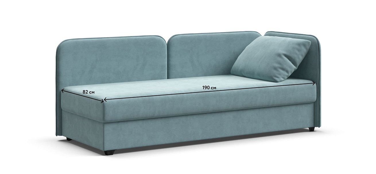 Тахта Ирис велюр Monolit аква