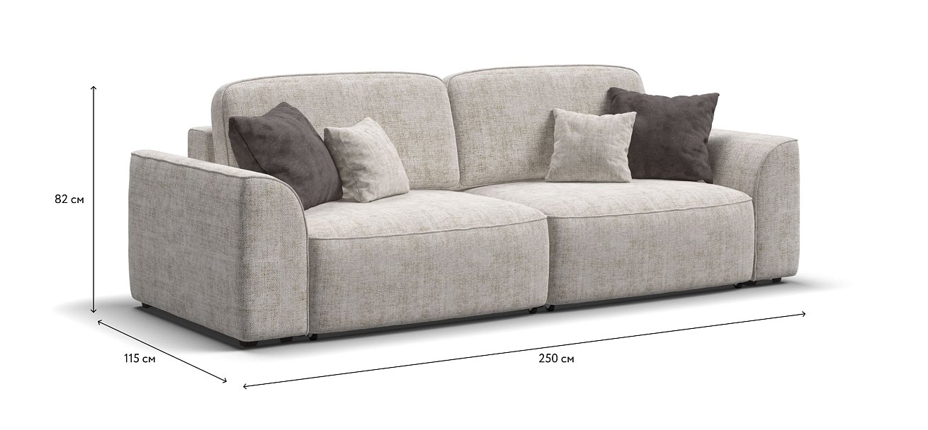 Диван KING SE шенилл IQ кварц