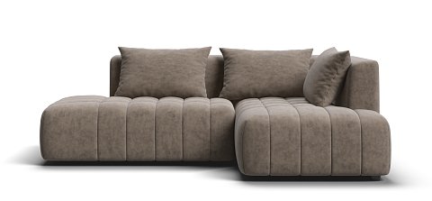 Босс Твин угловой диван правый Велюр Роял тауп