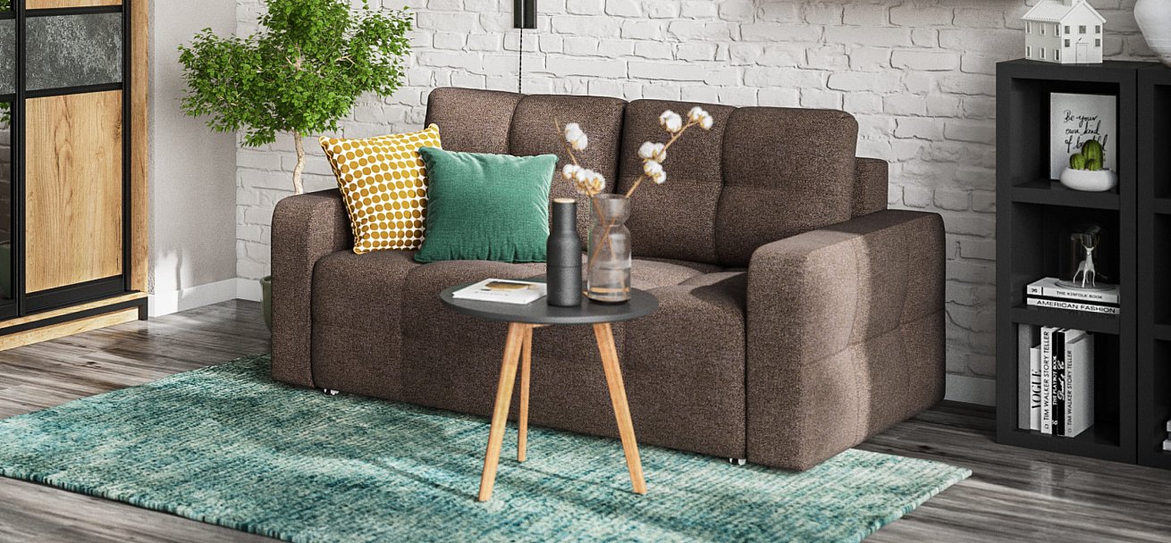 Диван Dandy Compact рогожка Malmo шоколад