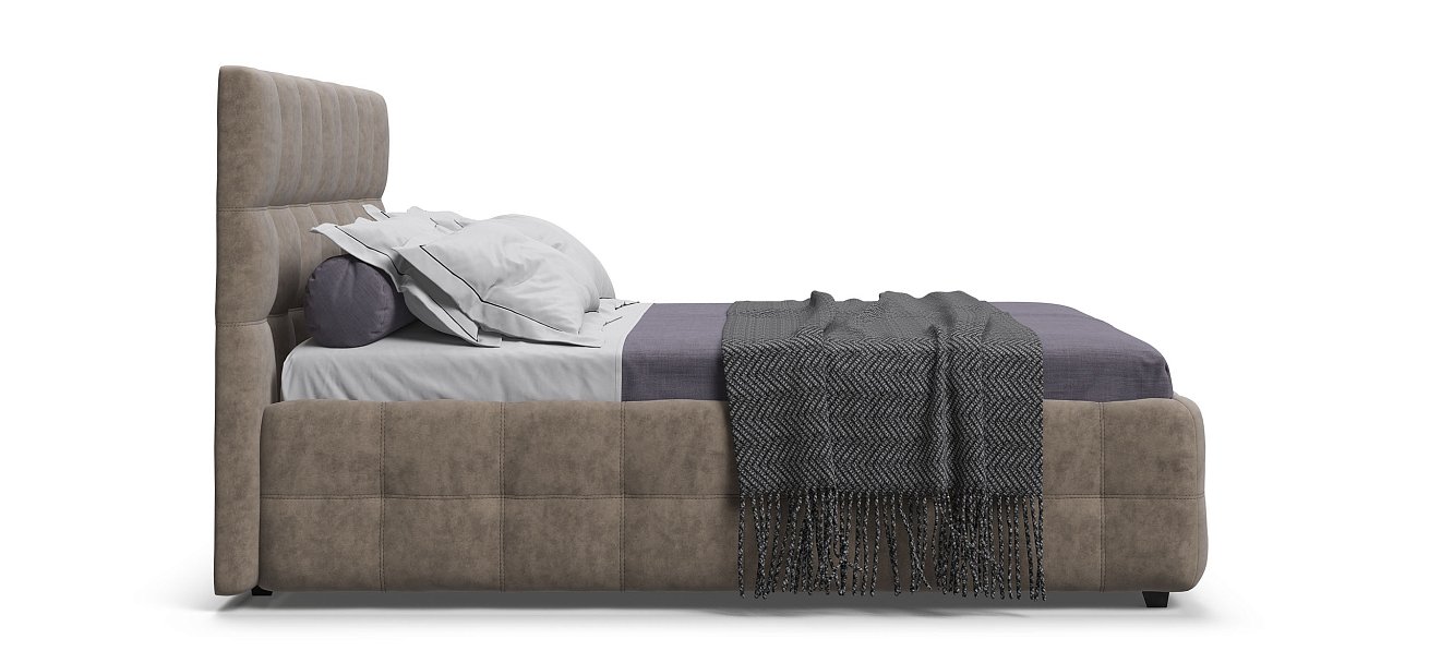 Кровать Босс 160*200 Про Велюр Royal тауп NEW