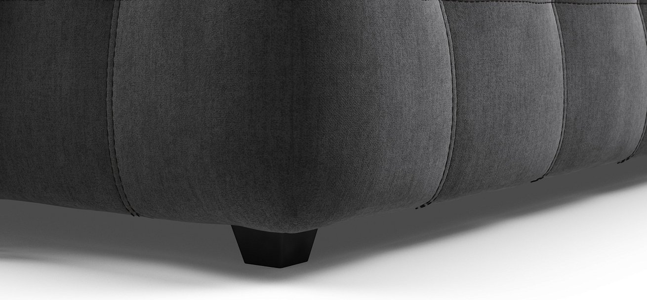 Кровать Босс 160*200 Про велюр Monolit серая