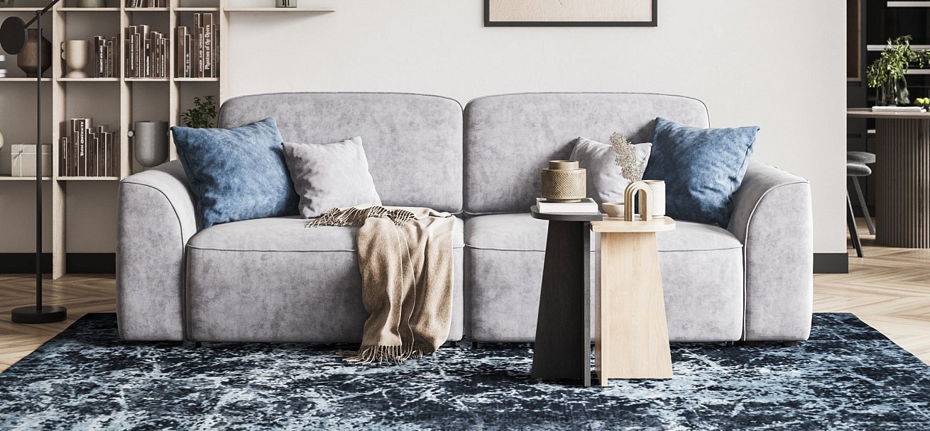 Диван KING SE Велюр Роял агат