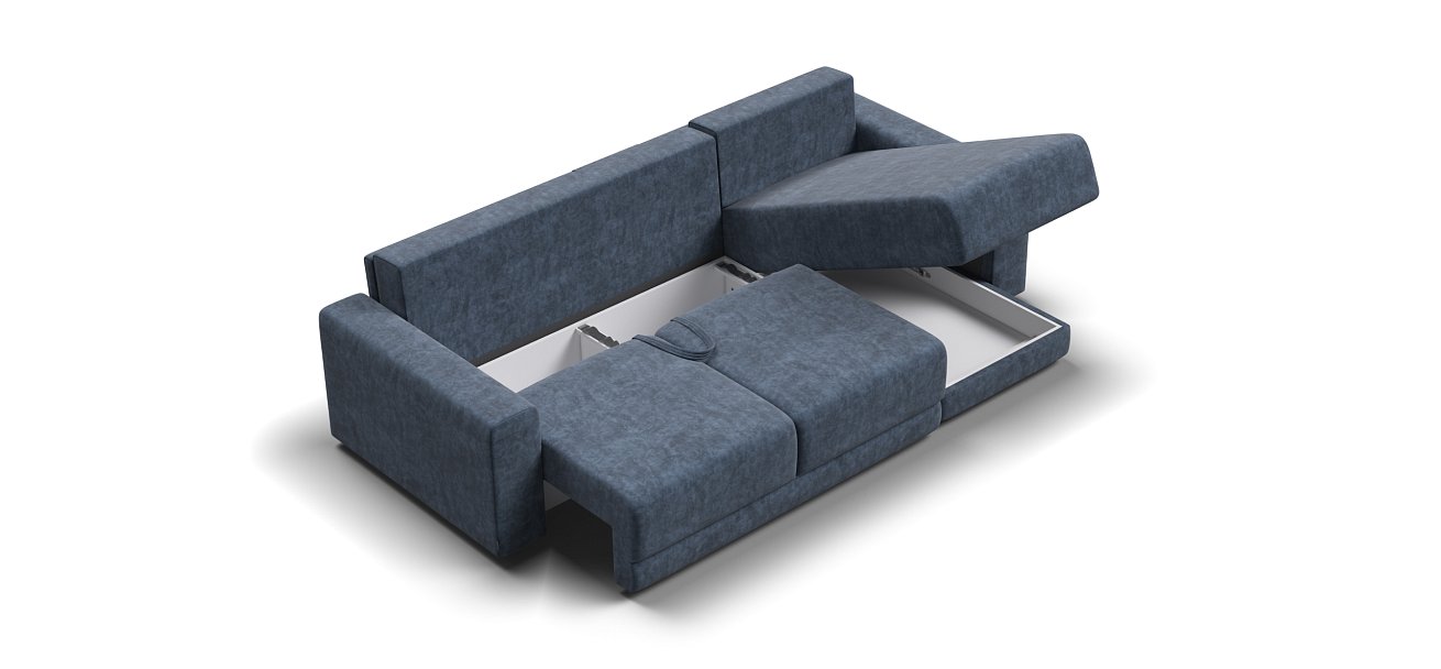 Угловой диван Босс Прайм ХЛ Велюр Royal топаз