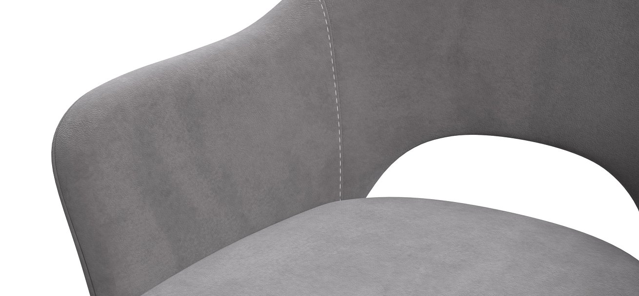 Стул ОРИЕНТ Velutto серый, черный