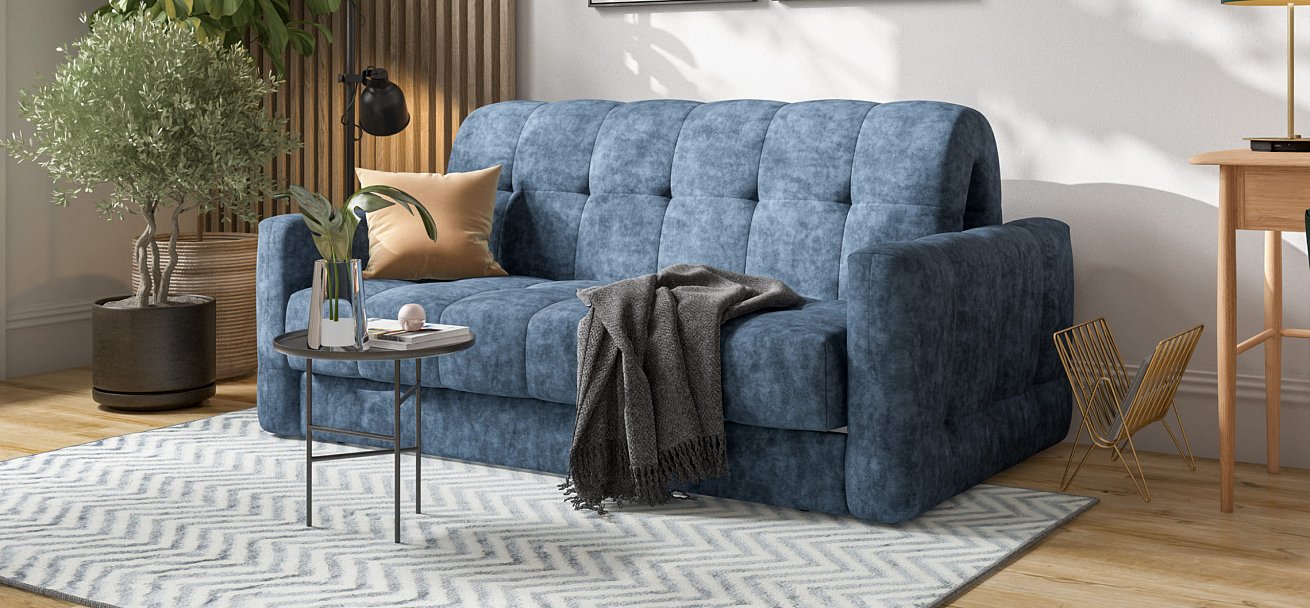 Диван BOSS Sleep 160 Велюр Royal топаз NEW