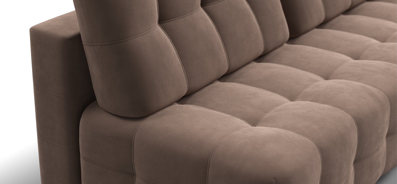 Диван BOSS 2.0 MINI велюр Monolit мокко