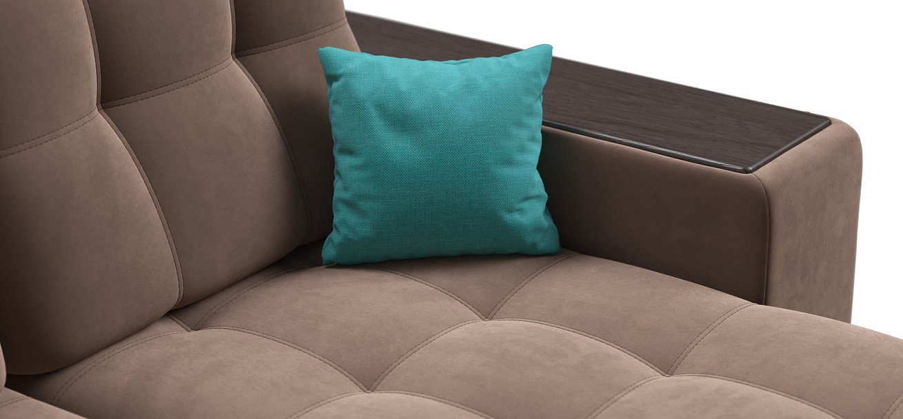 Угловой диван BOSS 3.0 XL велюр Monolit мокко