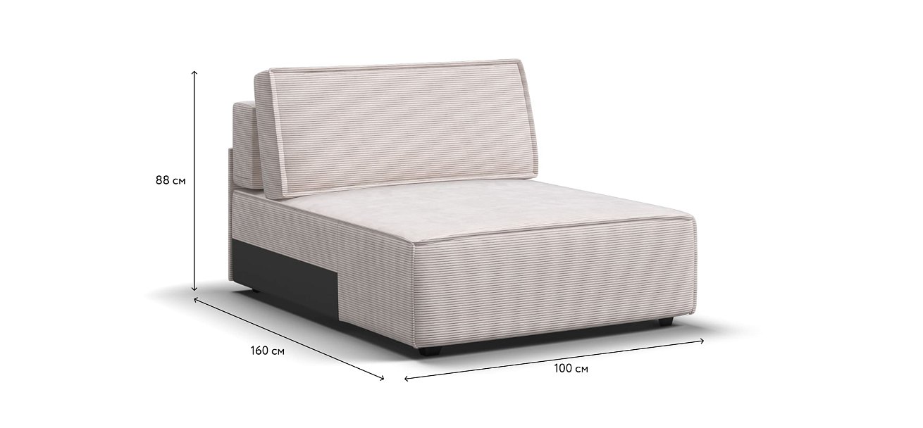 Оттоманка BOSS SOFT MODOOL Вельвет CORD бежевый