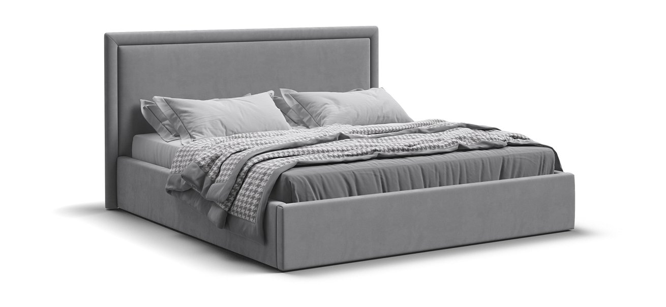 Кровать Фрея 160*200 без ПМ MONOLIT Сталь