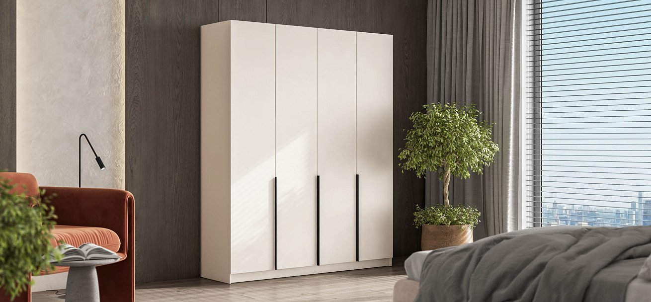 Босс Стандарт 180*220 шкаф распашной 4Д + ящики Кашемир