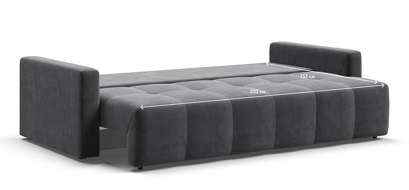 Диван BOSS TREND Велюр Monolit серый