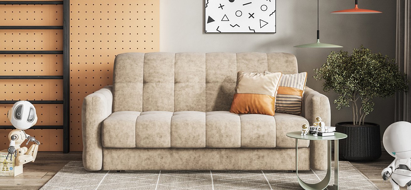 Диван BOSS Sleep 160 Велюр Роял тауп