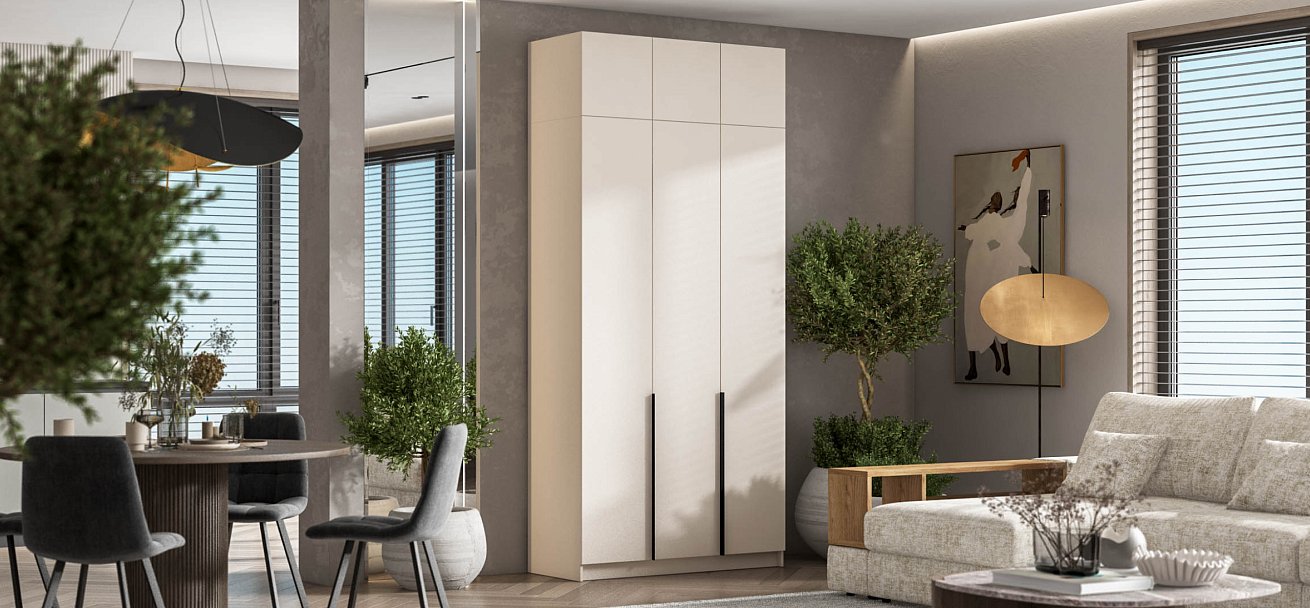 Антресоль 120 3Д Кашемир