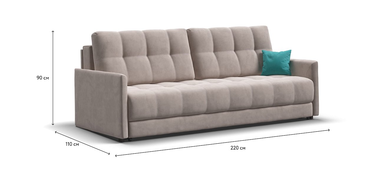 Диван BOSS 2.0 LOFT велюр Monolit латте