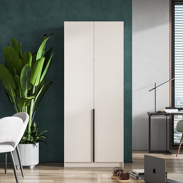 Рим 90 шкаф распашной 2Д+ящики Кашемир