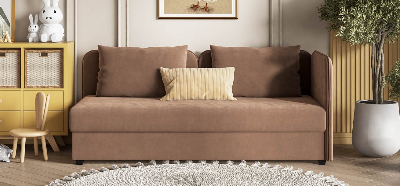 Тахта Ирис велюр Monolit мокко