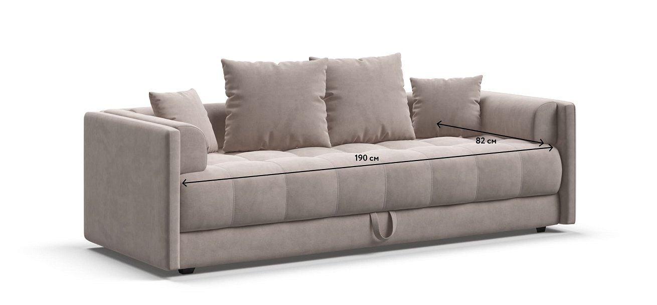 Тахта BOSS велюр Monolit латте