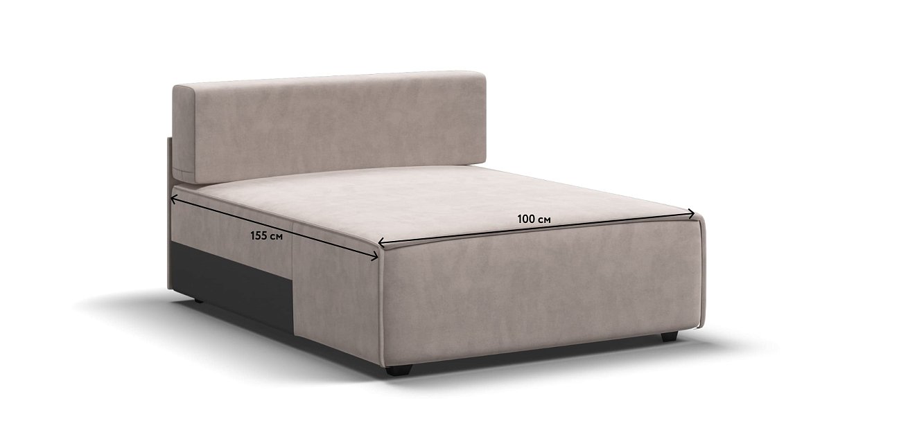 Оттоманка BOSS SOFT MODOOL велюр Monolit латте