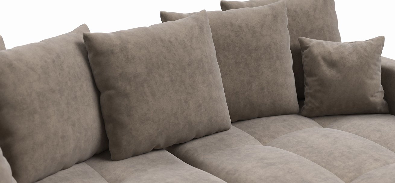 Угловой диван BOSS TREND Велюр Роял тауп