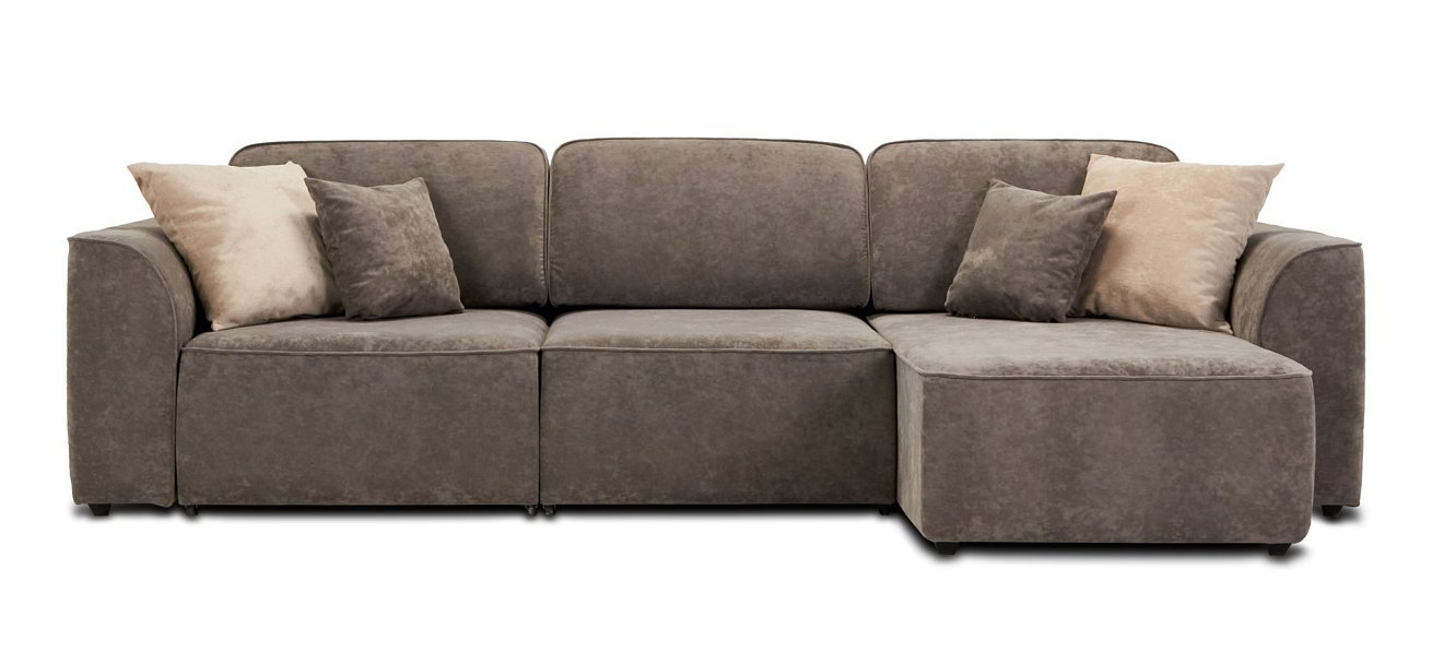 Угловой диван KING SE Велюр Роял тауп