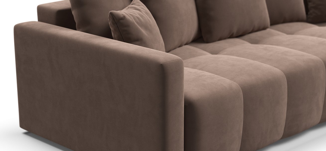 Диван BOSS TREND Велюр Monolit мокко