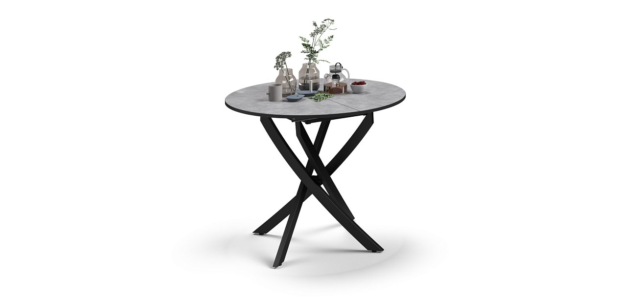 Стол Boss One NEW Бетон, черный