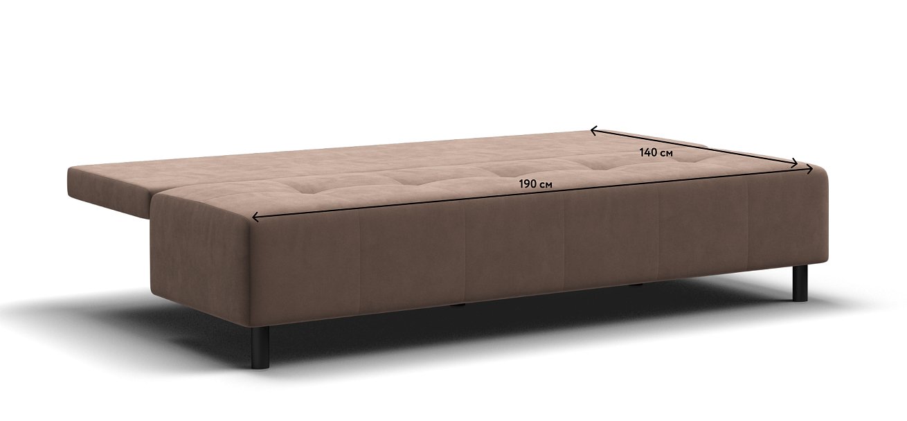 Бостон Мини диван Велюр Монолит мокко