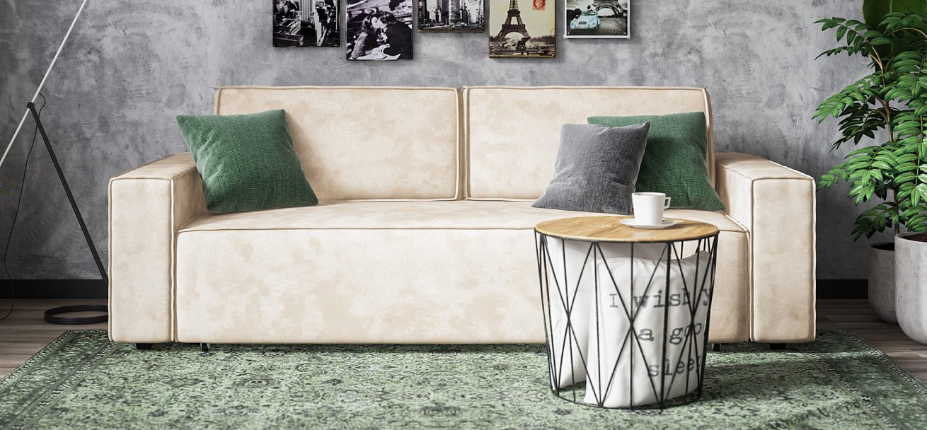 Диван Норд Велюр Alkantara пепел