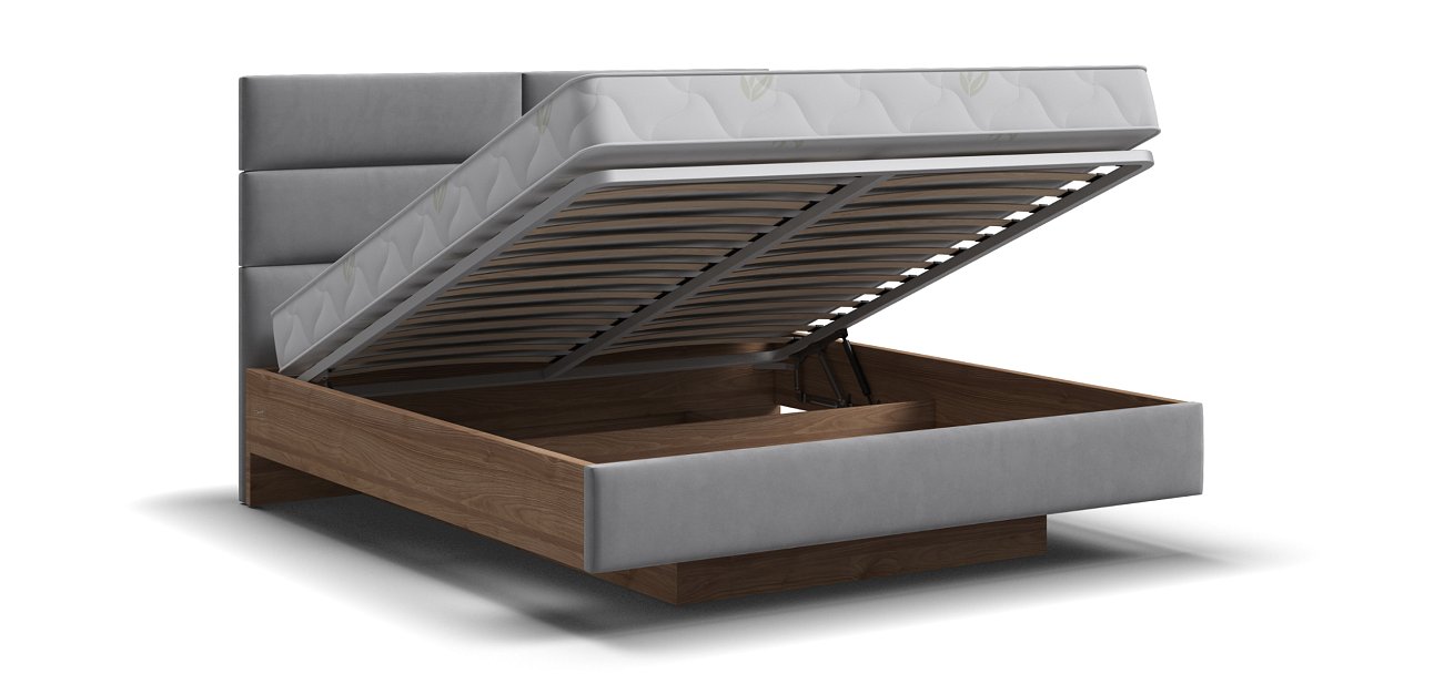 Кровать BOSS LOFT 160*200 Орех Селект, MONOLIT Сталь