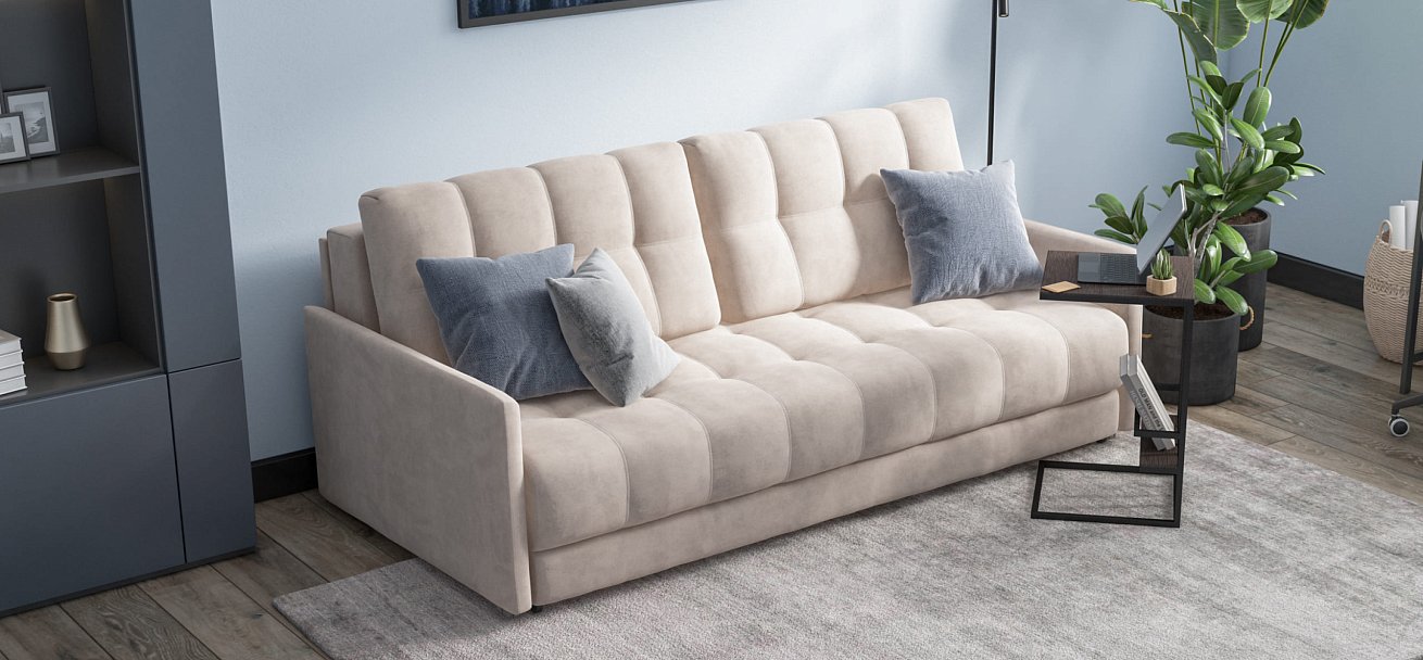 Диван BOSS 2.0 LOFT велюр Monolit латте