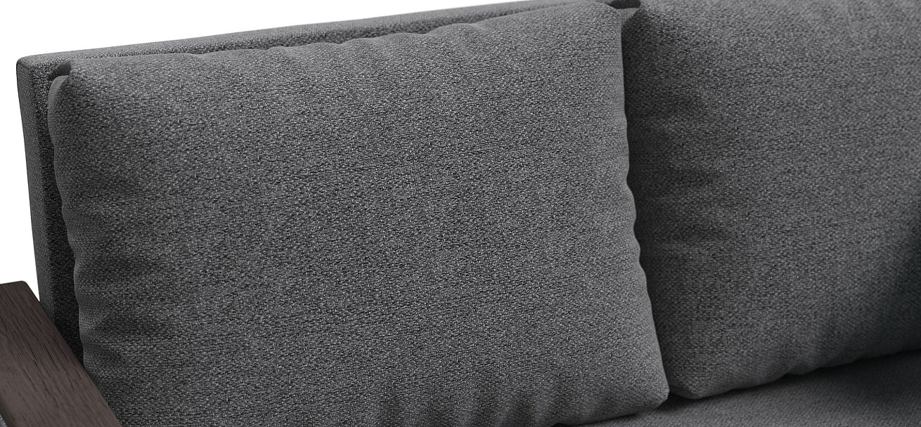 Диван Атланта-2 Лайт рогожка Malmo серый