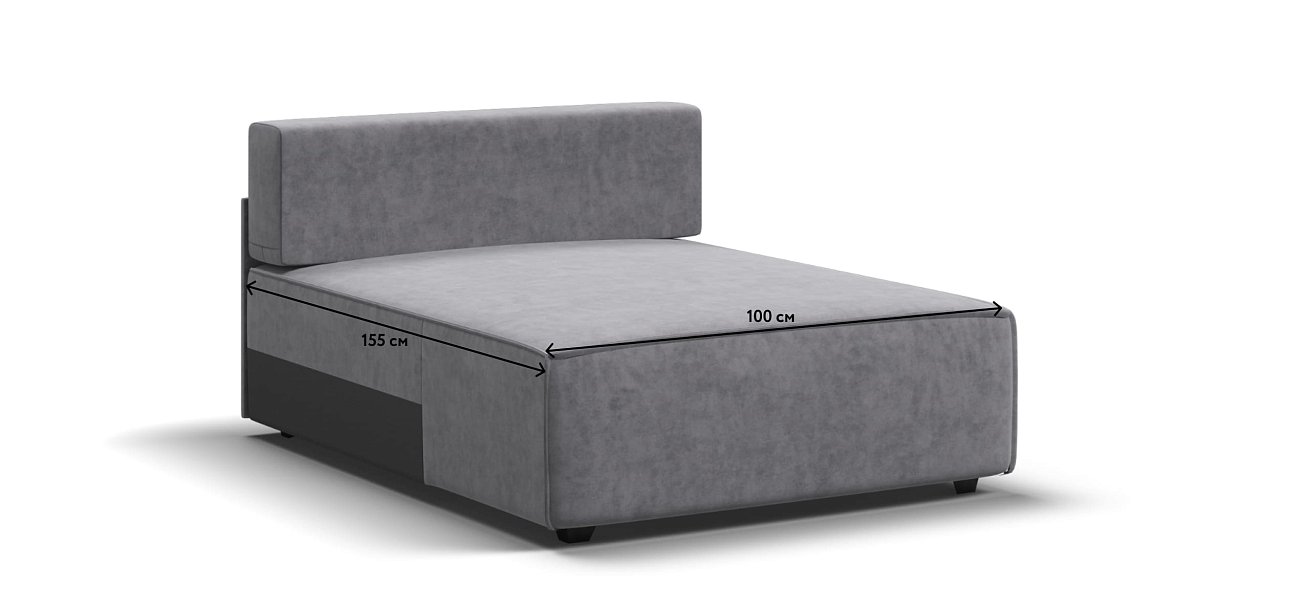 Оттоманка BOSS SOFT MODOOL Велюр Роял агат