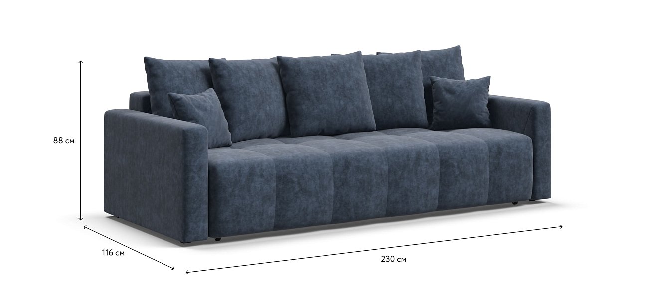 Диван BOSS TREND Велюр Royal топаз NEW